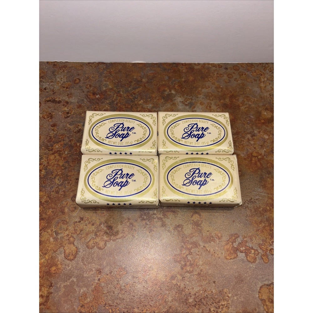 Lot of 4 Cal Ben Soap Co. Bars Vintage Pure Natural Complexion Beauty Care NOS